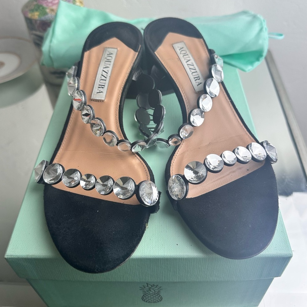 AQUAZZURA Tequila sandals suede 36